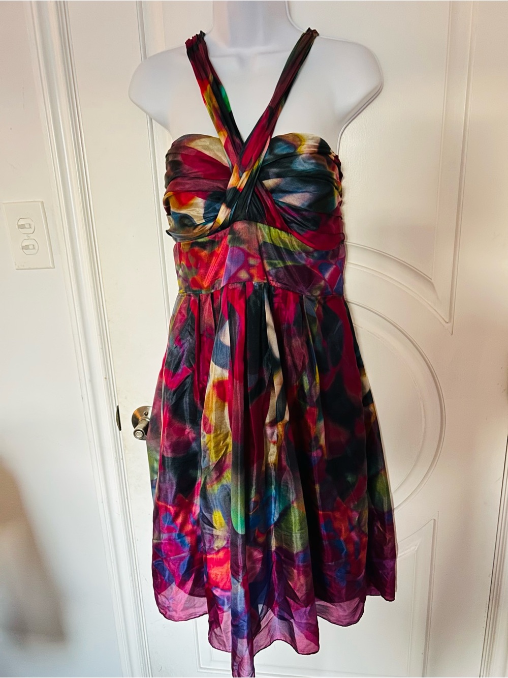Suzi Chin for Maggy Boutique Multicolor Floral Dress